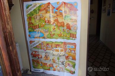 Cartellone gioco bambini  Fattoria e Strada