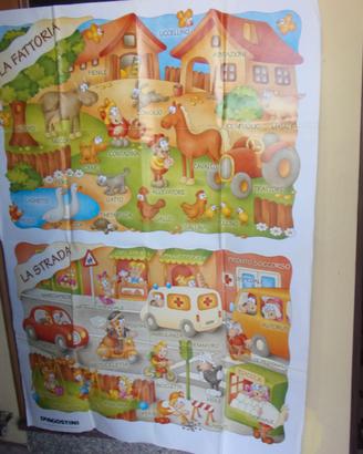 Cartellone gioco bambini  Fattoria e Strada