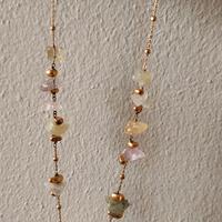 Collana in argento con quarzi grezzi