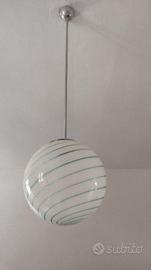 lampadario in vetro soffiato