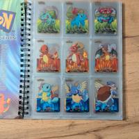 Album 124 carte Pokemon rainbow lamincards Edibas