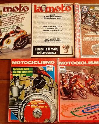 MOTOCICLISMO/MOTOCROSS Lotto di 5 riviste 1977-78