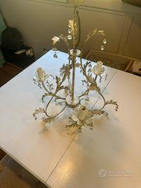 Lampadario in metallo retrò