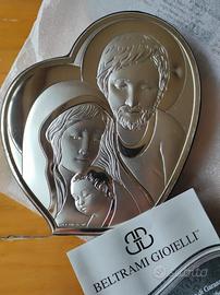 Bomboniera in "Miro-Silver" con soggetto religioso