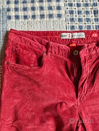 Slam pantaloni uomo velluto fine 48 