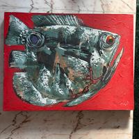 Quadro ad olio pesce