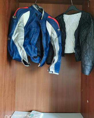 Giubbotto moto in pelle marca clover uomo M