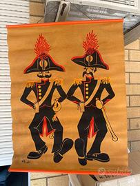 stampa vintage su carta marrone