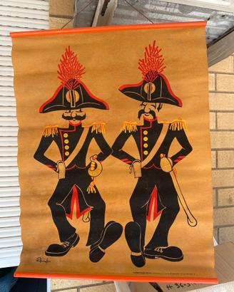 stampa vintage su carta marrone