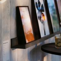 Mensola color nero/testa di moro 115 cm 