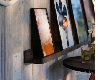 Mensola color nero/testa di moro 115 cm 