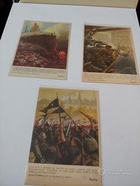 Lotto 3 cartoline militari fascismo Boccasile