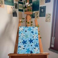 Quadro materico dipinto a mano