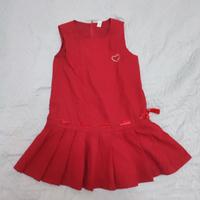 vestitino in velluto rosso per bimba 