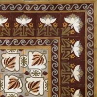 Cementine d'epoca, mattoni decorati in cementina