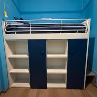 Mobile/libreria con letto