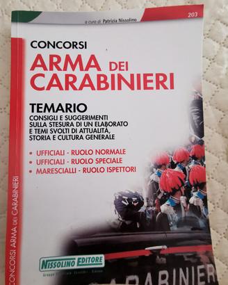 concorsi Arma dei Carabinieri temario