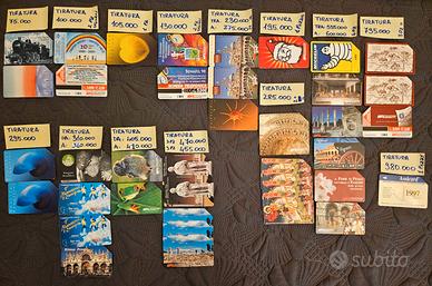 Schede telefoniche da collezione ANCHE RARE 400pz