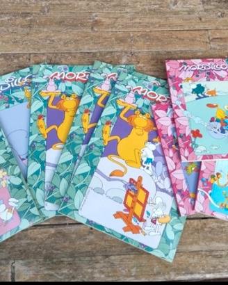 Mordillo lotto 10 quaderni ricariche anelli 
