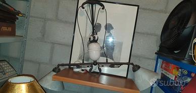 LAMPADARIO GHISA CERAMICA RETRO'