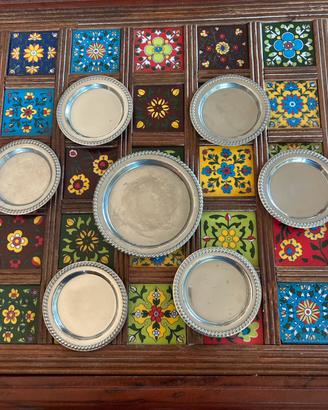 Set vintage - sottobicchieri e sottobottiglia