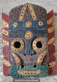 Maschera da parete tribale stile maya/atzeco