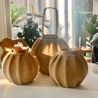 Lanterne in legno e tessuto