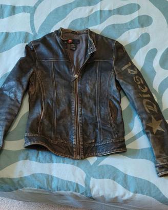 Giacca biker donna in pelle Marca Diesel
