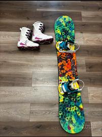 Snowboard (tavola) Burton con scarponi