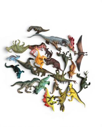 Set di 23 dinosauri in plastica dura
