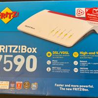 FRITZ box 7590 + 2 repeater 600