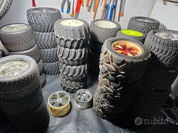 Cerchi/gomme singoli traxxas x-maxx e caricabatt