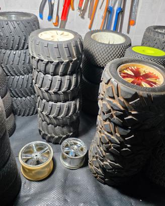 Cerchi/gomme singoli traxxas x-maxx e caricabatt