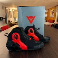 Scarpe Dainese Dyno D1 Shoes Black Fluo Red 43