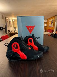 Scarpe Dainese Dyno D1 Shoes Black Fluo Red 43