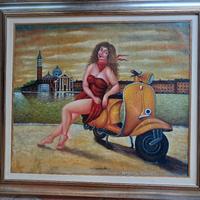 Lombardo, Olio Su Tela, 60x70 Archiviato