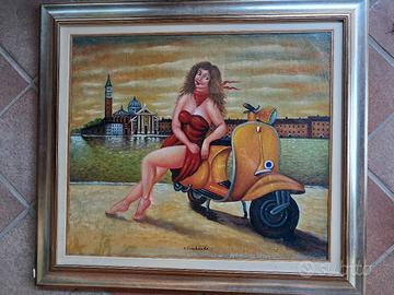 Lombardo, Olio Su Tela, 60x70 Archiviato