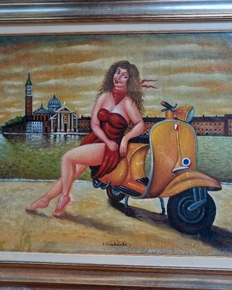 Lombardo, Olio Su Tela, 60x70 Archiviato
