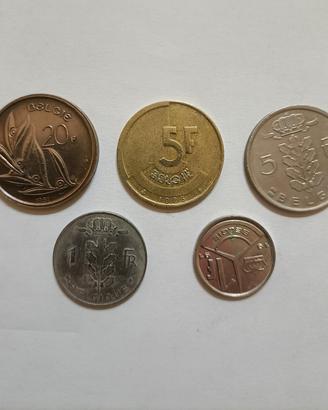 Belgio lotto monete pre-euro 