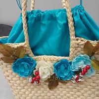 Borsa L&Z - in paglia - foderata