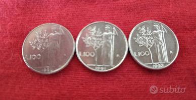 mini monete da 100 lire