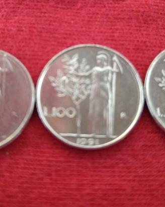 mini monete da 100 lire
