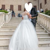 Abito donna Nozze Matrimonio Wedding Sposa + Velo