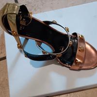 sandali Versace in pelle