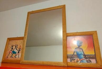 Specchio con Cornice Etnica