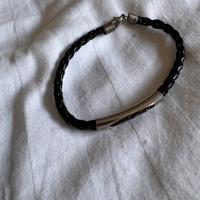 Bracciale unisex gomma e acciaio inox