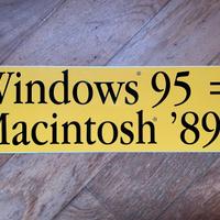 Bumper Sticker Originale Apple Macintosh anni 90