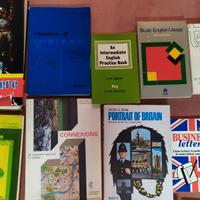stock libri di letteratura e grammatica inglese