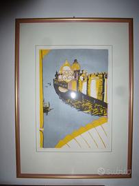 Remo Brindisi - Litografia - Venezia