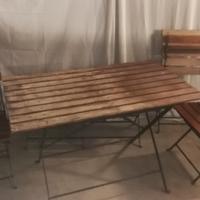 Tavolo da esterno + 4 sedie e panca
